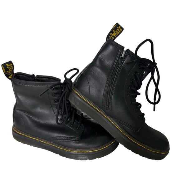 Dr. Martens Girls size 3 Zavala Combat Boots Doc Martens - Picture 3 of 8